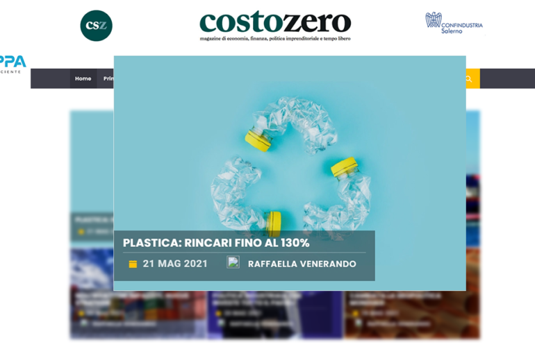 “Plastica, rincari fino al 130%” Costozero intervista Giuseppe Rinaldi