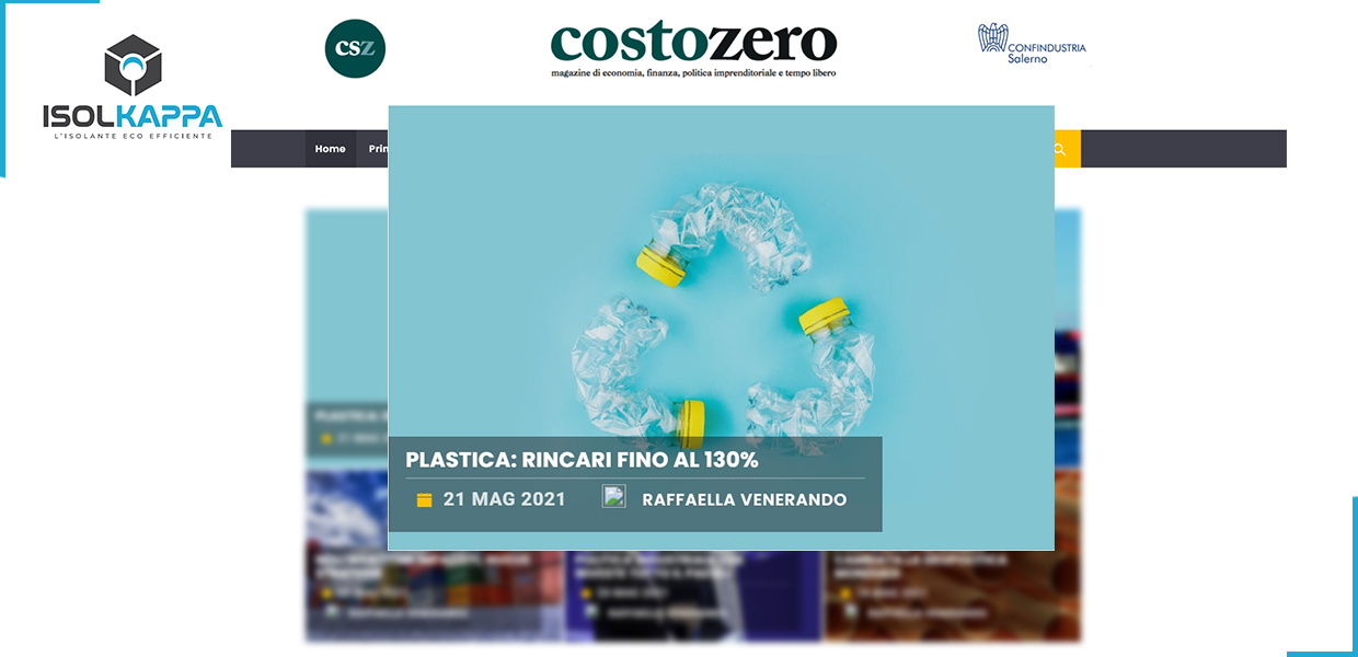 “Plastica, rincari fino al 130%” Costozero intervista Giuseppe Rinaldi