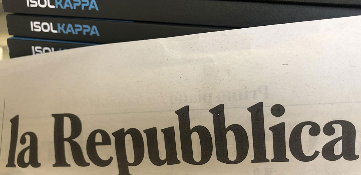 SU LA REPUBBLICA IL CASO ISOLKAPPA. EDILIZIA GREEN, QUANDO IL BUSINESS SOSTENIBILE DIVENTA LA CARTA VINCENTE