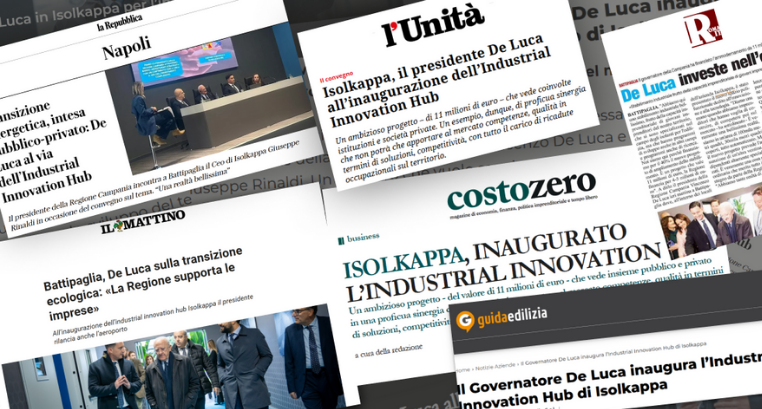 Stampa, la rassegna dell'inaugurazione dell'Industrial Innovation Hub